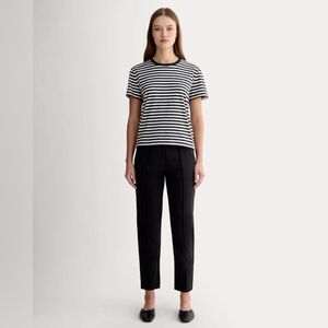 Everlane The Dream Pant Black Medium Double Knit Fabric Cotton Blend
